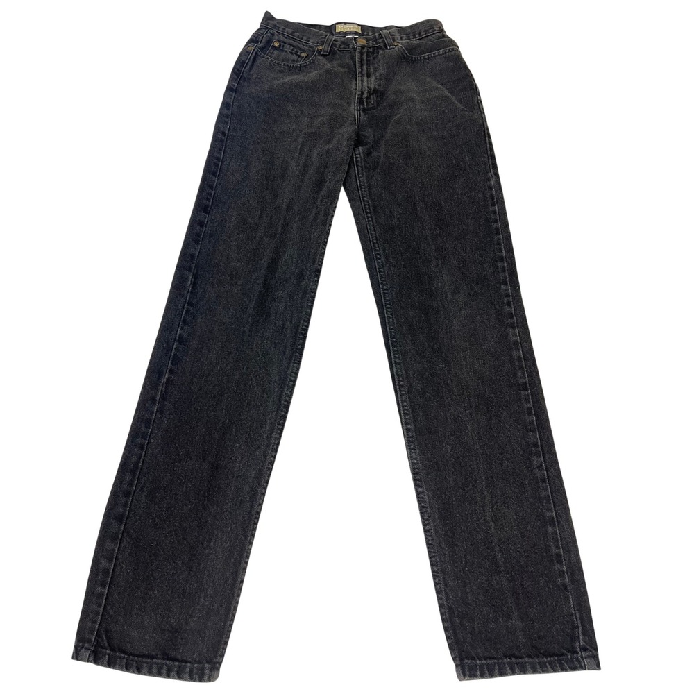 Liz Claiborne Lizwear Vintage High Waisted Straight Leg Black Jeans Size 6